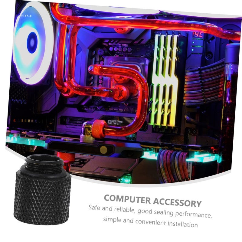 3pcs Pass Through Coupling Connector Rotatable Liquid Cooling Extensions - Image 4