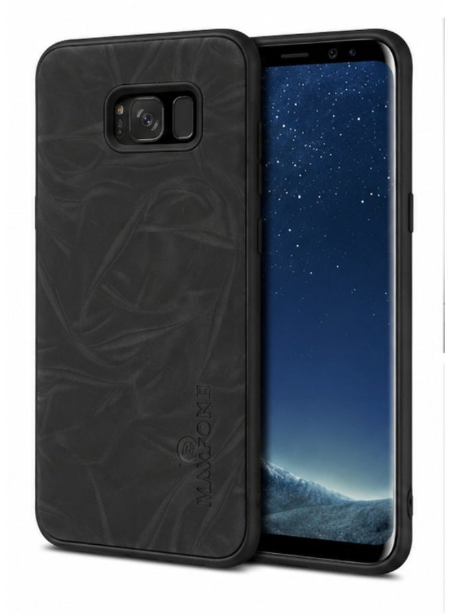 Samsung Galaxy S8 Premium Silicone Case, Shockproof & Slim Protective Cover, Black - Image 3
