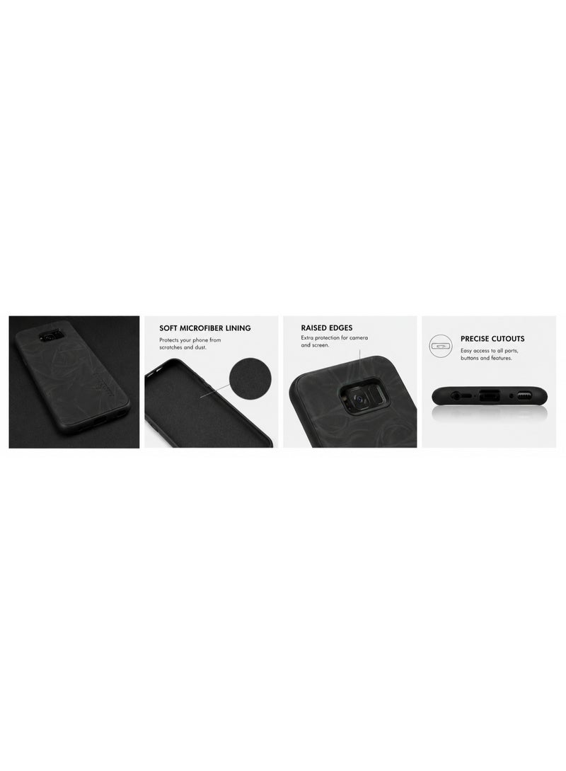 Samsung Galaxy S8 Premium Silicone Case, Shockproof & Slim Protective Cover, Black - Image 1