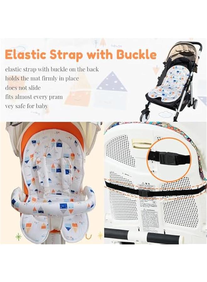 Gonice Toddler Car Seat Insert, Infant Car Seat Head Body Support, Soft Support Cushion, Perfect for Car Seat, Stroller, Reversible, for Boys and Girls - Image 4
