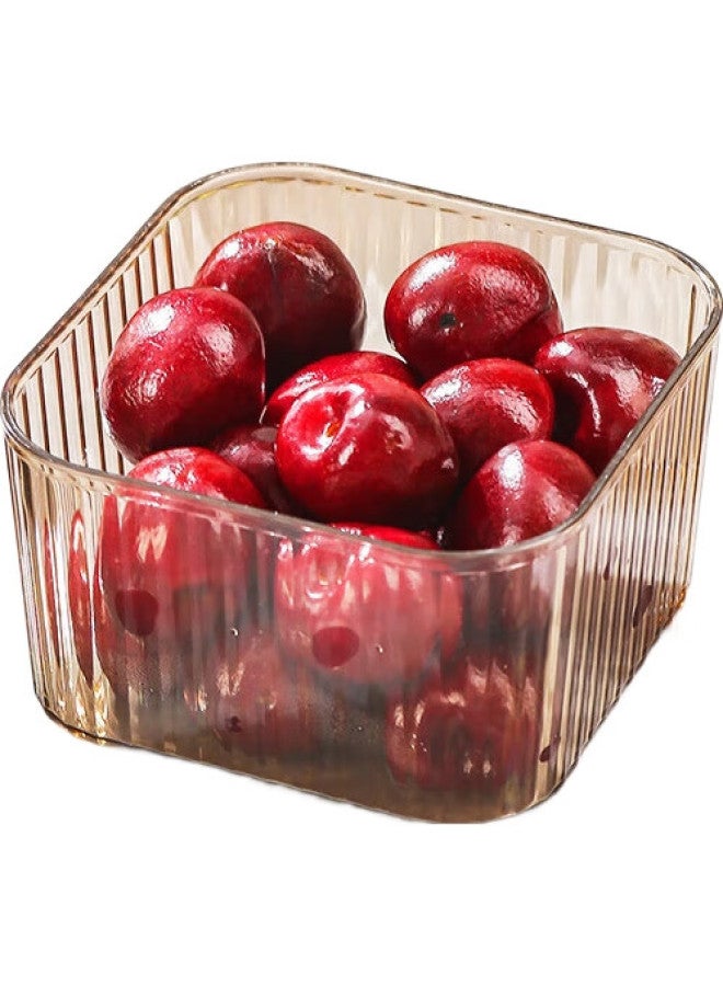 Caizhi Fruit Plate With Lid, High-End Divided Fruit Tray, Home Use Candy Snack Luxury Dessert Plate, 4 Compartments, Champagne Color, Cz6711 - Image 2