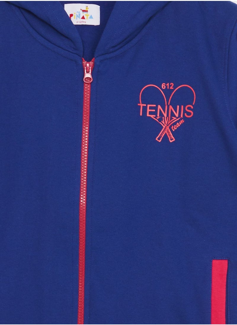 Pinata - Girls Contrasting Full Zip Hoodie - Image 1