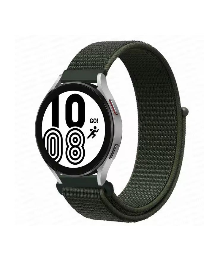 سوار رياضي مريح من النايلون المنسوج من القماش لساعات سامسونج جالاكسي 46 مم/جير إس 3 فرونتير/هواوي جي تي 2/ماجيك هونر 2/فوسيل/22 مم (أخضر)