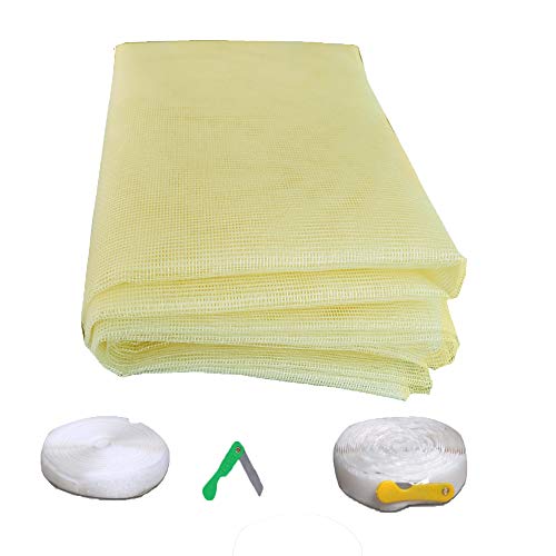 SAI PRASEEDA Mosquito Net for Window with Fiber Glass Mesh 4/4feet(120/120cm) 48/48Inches 1 Year Guarantee Without Stitched (Ivory Color) 200GSM No:29 - Image 1