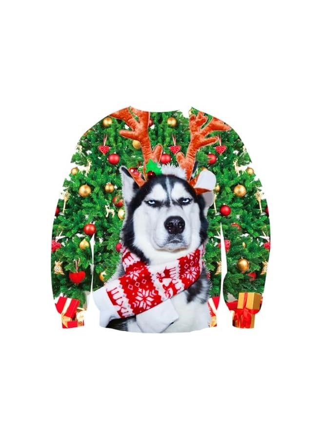 Mens/Womens Ugliest Christmas Sweatshirt 3D Unique Hilarious Graphic Pullover Shirt S-4XL - Image 2