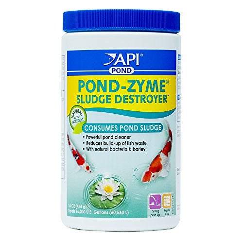 API Pond-Zyme Sludge Destroyer Pond Cleaner with Natural Pond Bacteria & Barley, 1 lb Container - Image 2