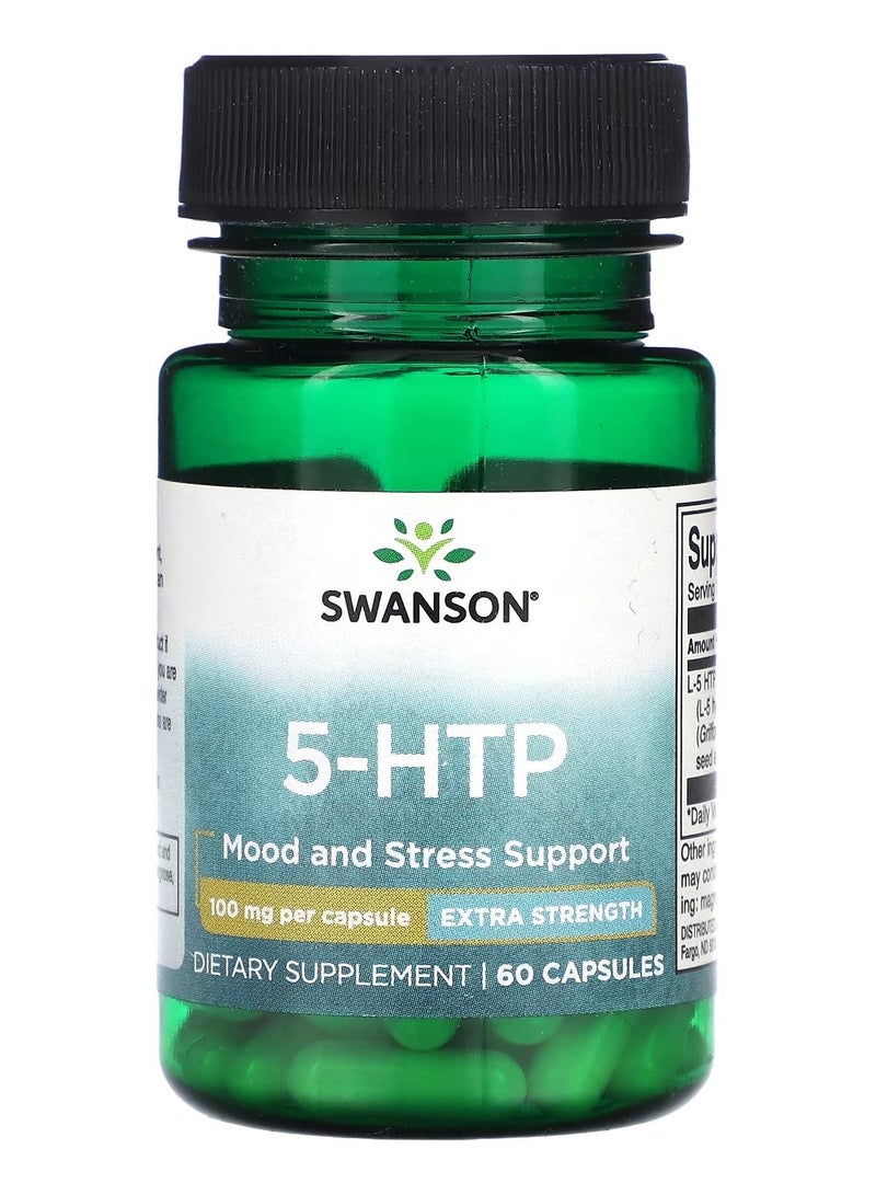 Swanson, 5-HTP, Extra Strength, 100 mg, 60 Capsules