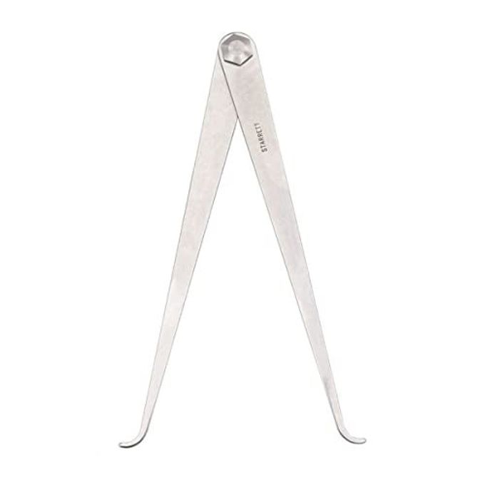 Starrett Caliper With High-Grade Steel Legs And Improved Joint Design For Tension Adjustment 12" Size And Capacity, Firm-Joint Type, Flat Leg Style 27-12 - Image 4