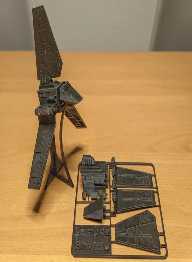 Beoals Imperial Shuttle Model Kit, Grey Plastic Construction Set, Collectible Display Piece - Image 2