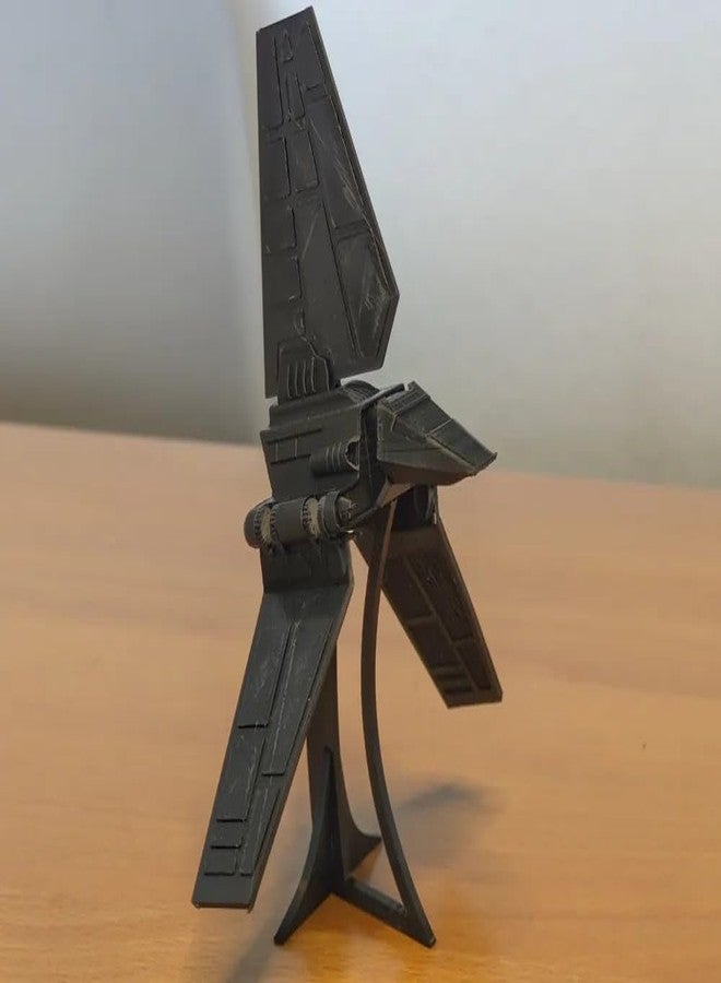 Beoals Imperial Shuttle Model Kit, Grey Plastic Construction Set, Collectible Display Piece - Image 3
