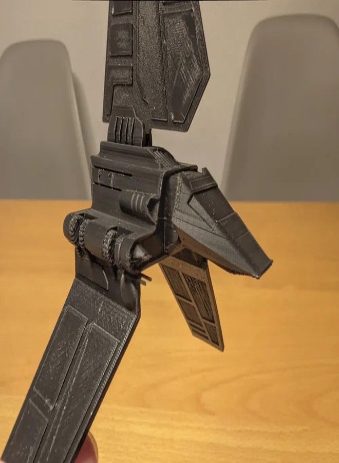 Beoals Imperial Shuttle Model Kit, Grey Plastic Construction Set, Collectible Display Piece - Image 5