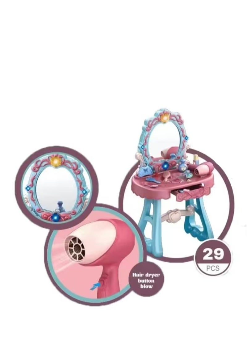 بسمة مجموعة العاب تسريحة مكياج للبنات خفيفة الوزن للعب التظاهري - Image 2
