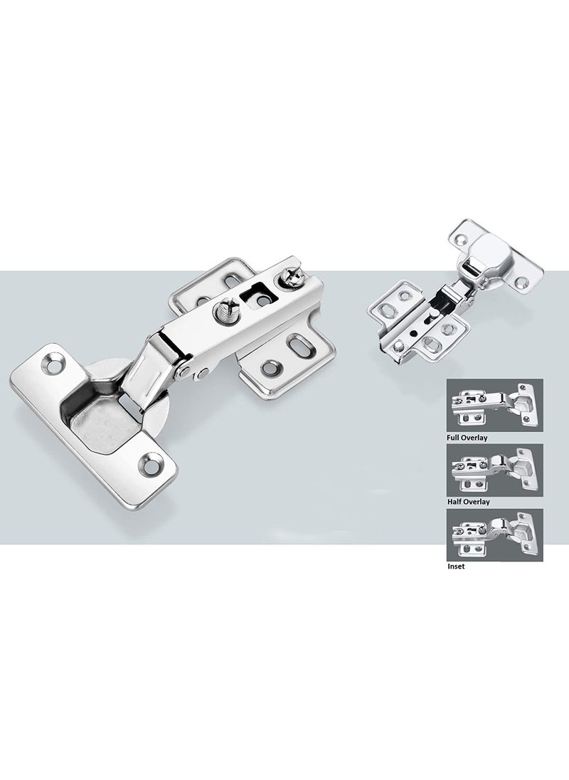 Redwud Redwud Steel Auto Concealed Hinges 0 Degree Full Overlay 2 Pair Pack Pack of 10  - Image 3