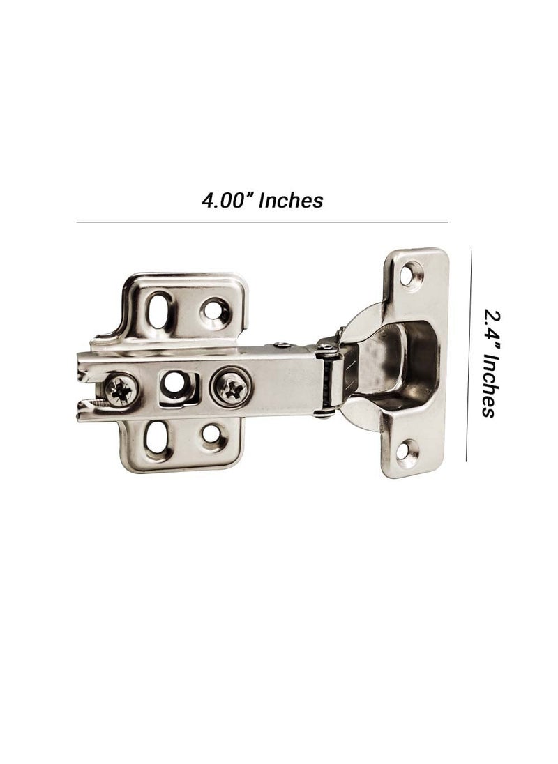 Redwud Redwud Steel Auto Concealed Hinges 0 Degree Full Overlay 2 Pair Pack Pack of 10  - Image 4