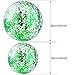 Hsei 3 Pcs Inflatable Beach Ball 16 Inch Glitter Summer Swimming Pool Disco Balls with Confetti Floatable Blow up Toys Decorations for Beach Wedding Outdoor birthday Party FavorGreen - Image 3