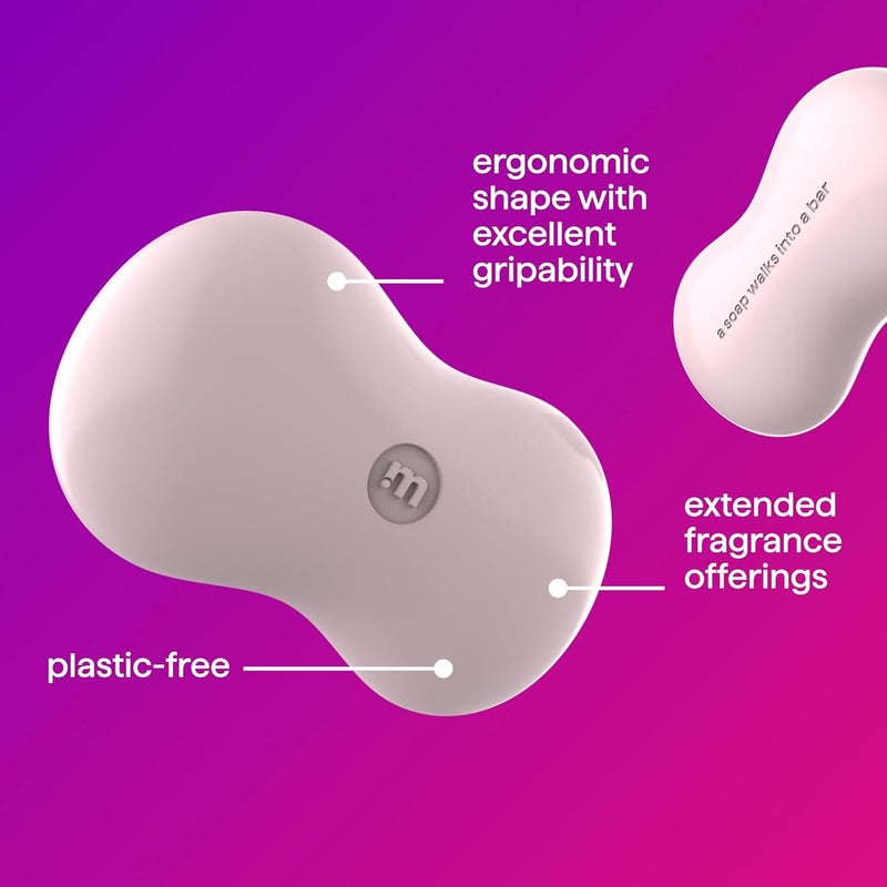 Method Bar Soap, Pure Peace, Pure Peace, Rose Water, Peonies + Pink Sea Salt notes, Plastic Free, 2 bars, 5oz each - Image 3