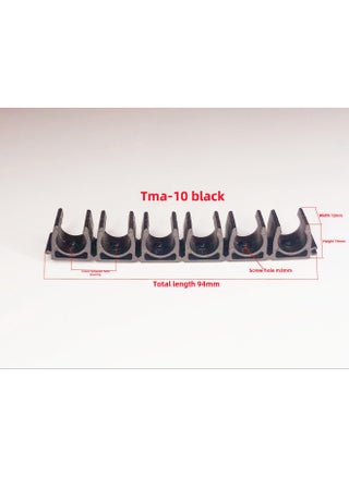 U-shaped Buckle 4/6/8/10/12/14/16MMPU Tracheal Clamp Multi-tube Clamp Seat Nylon Fixed Row Groove Pipe Clamp-Specification Model:Black Splicing Model Tma-10 6 Digits - pzsku/Z50C551BF3298AB000F23Z/45/1746216001/854d40ac-2cd8-471e-8112-022f3c2ed655