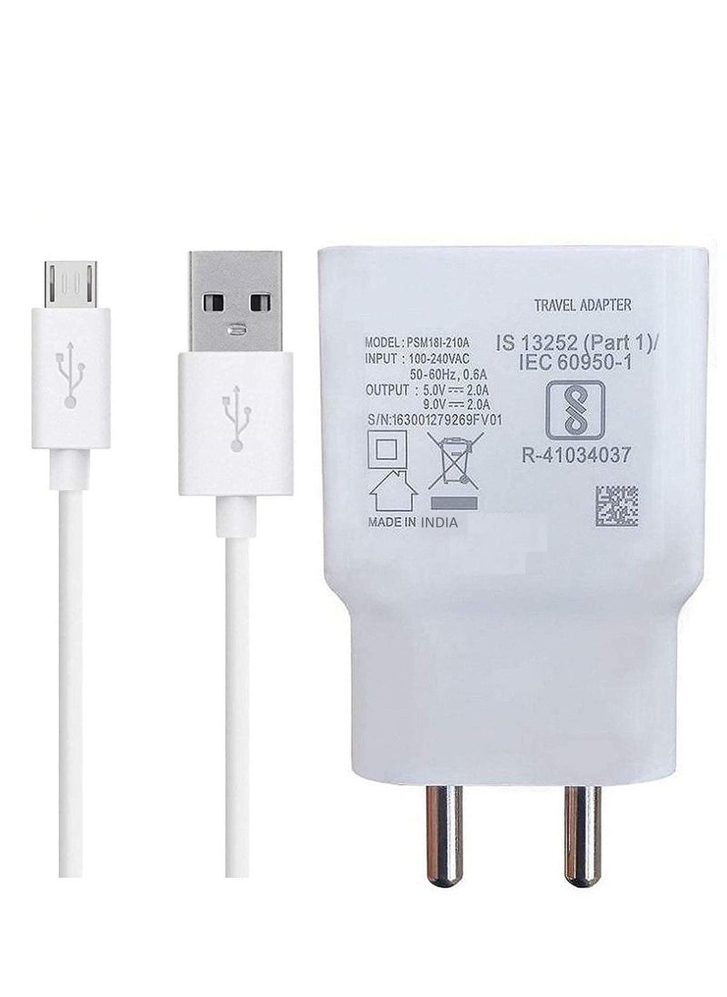 Generic - Fast Charger for All Vivo Mobile Y21L Y51L V7 Y6 VIVO V11 PRO V11 PRO Vivo V5 Vivo V15 Pro, V7 Plus, Y81, Y93, Z1 Pro, S1, U10, V15 Pro, Y15 2019, V15, Y17, Y12, Y90, V11 Pro, Y91, Y91i, V9, Y91, Y95 - Image 1