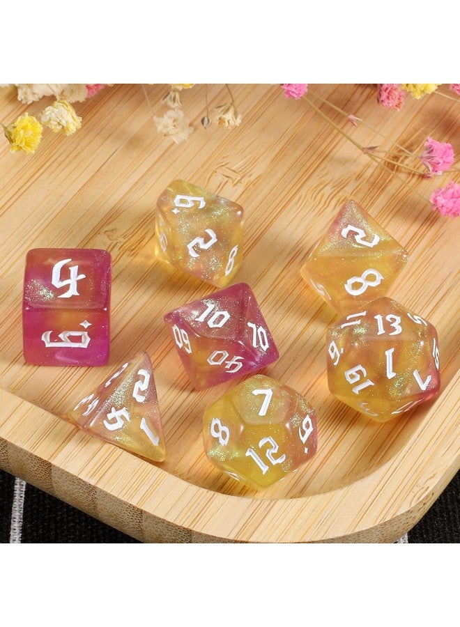 سيارا كيو مجموعة نرد متعدد السطوح Dnd مع حقيبة نرد لألعاب الطاولة لعب الأدوار Dungeons And Dragons Rpg Mtg - Image 5
