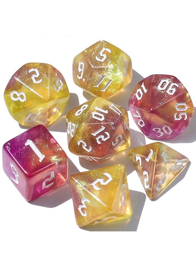 سيارا كيو مجموعة نرد متعدد السطوح Dnd مع حقيبة نرد لألعاب الطاولة لعب الأدوار Dungeons And Dragons Rpg Mtg - Image 1