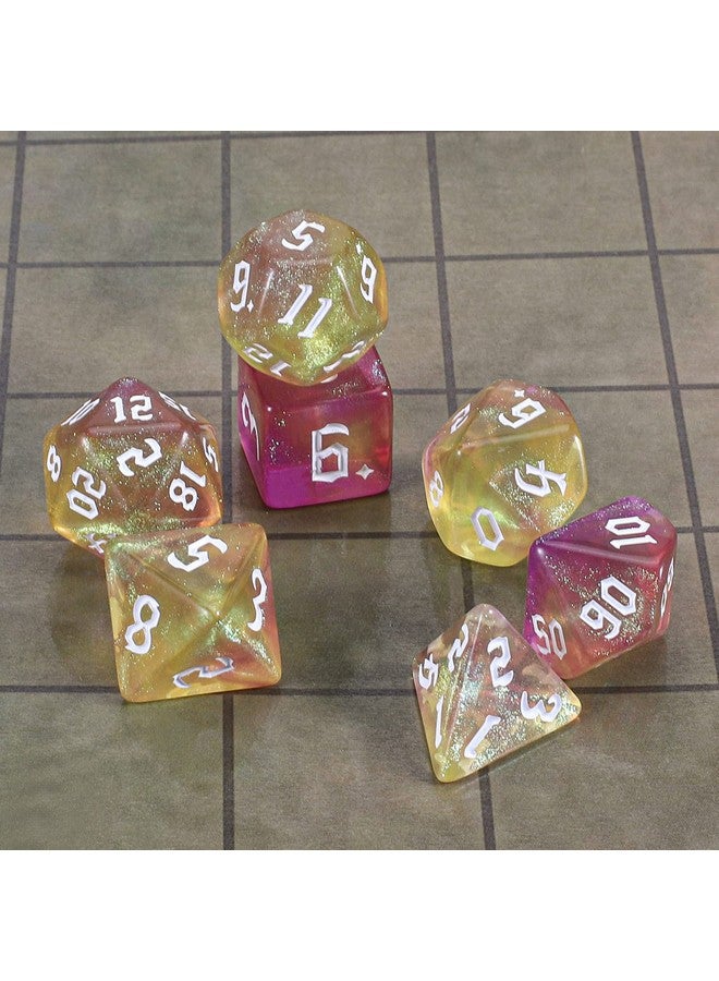 سيارا كيو مجموعة نرد متعدد السطوح Dnd مع حقيبة نرد لألعاب الطاولة لعب الأدوار Dungeons And Dragons Rpg Mtg - Image 2