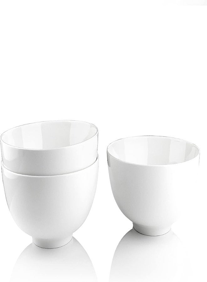 AKDC Cereal Bowl, 450Ml Soup Bowl Set Of 8 Small Porcelain Bowls For Cereal/Soup/Rice/Desserts/Ice Cream/Breakfasts, Dishwasher & Microwave Safe, Series Regular (Color : White, Size : 1900Ml) - Image 4