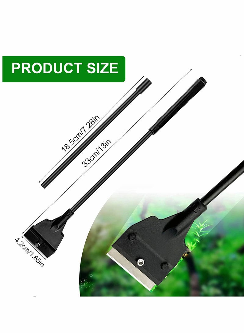 Y&D Fish Tank Scraper for Glass 55cm Algae Aquariums Stainless Steel Cleaning Tool Kit with 5 Blades Blade Safety Cover - Image 2