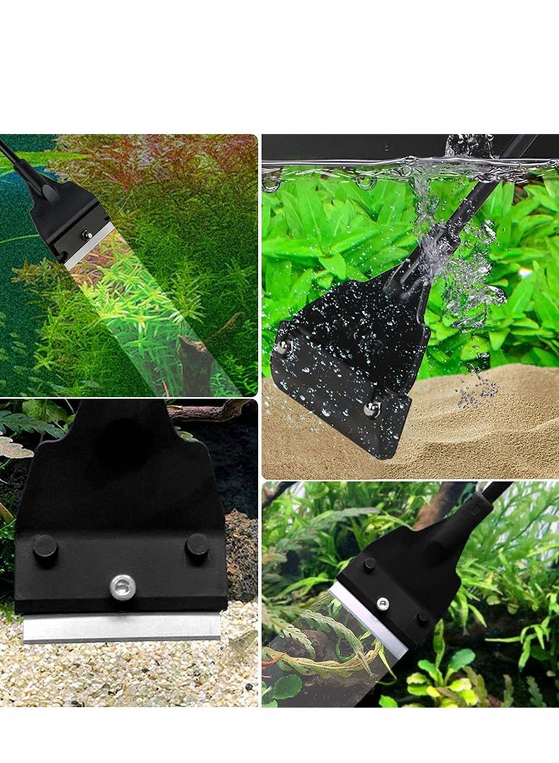 Y&D Fish Tank Scraper for Glass 55cm Algae Aquariums Stainless Steel Cleaning Tool Kit with 5 Blades Blade Safety Cover - Image 5
