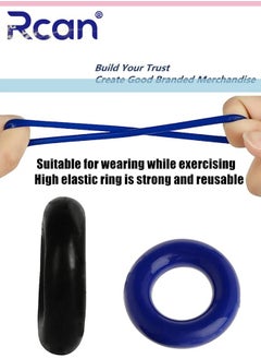 Rcan 3 Piece Set of Silicone Ring Men Sports Ring Elastic Easy Stretch Resistance Tear Resistance Exercise Ring Extended Endurance Waterproof Wear Resistant Soft Suitable for Male Sports Home  - Image 3