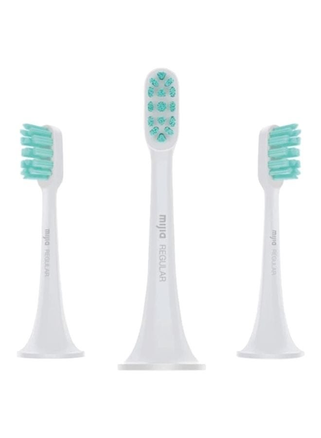 Xiaomi 3 Pack Electric Toothbrush Head White/Green - Image 1