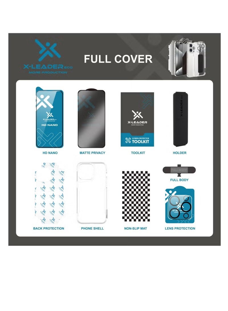 x-leader باقة حماية كاملة 6 في 1 من X-LEADER للأجهزة الحديثة iPhone 16 Pro - Image 3