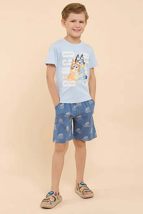 أر أند بي Bluey Print Shorts Pyjama Set