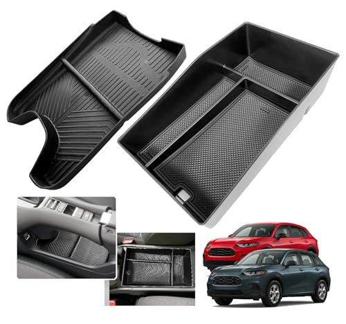 XXCIWP 2025 2026 HRV HRV Center Console Organizer Tray for Honda HRV 2025 2024 2023 Console Tray Center Armrest Glove Storage Box for HRV HRV 2026 Accessories 2024 HRV Box2pcs