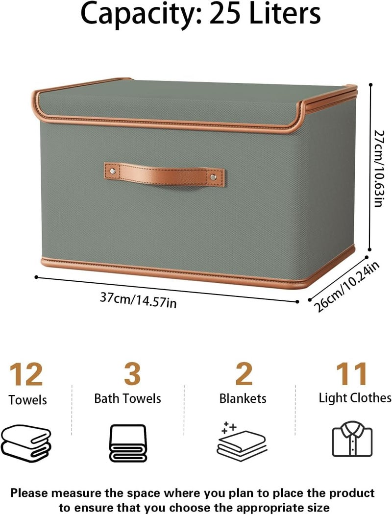 PRAMANTA Underbed Storage Bin Clothes Storage Organizer Foldable with Lid and Handle Room Organizer for Clothes Toys Blanket Books Living Room Bedroom Nursery Closet 2 - Image 2