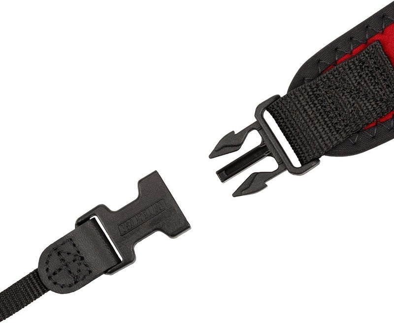 OP/TECH USA Classic Strap (Red) â€“ Neck & Shoulder Strap for Camera and Binocular Use with Adjustable Design for Comfort and All-Day Carry - Made in USA - Image 4