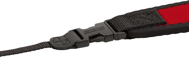 OP/TECH USA Classic Strap (Red) â€“ Neck & Shoulder Strap for Camera and Binocular Use with Adjustable Design for Comfort and All-Day Carry - Made in USA - Image 3
