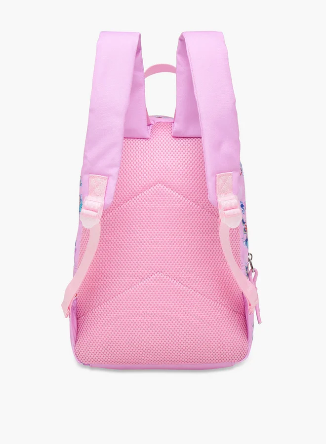 Disney Girls Minnie Mouse Print School Backpack with Adjustable Shoulder Straps - 33x24x10 cm