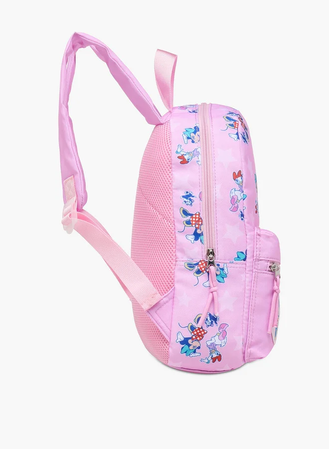 Disney Girls Minnie Mouse Print School Backpack with Adjustable Shoulder Straps - 33x24x10 cm