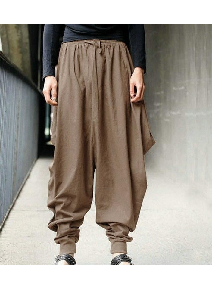 general بنطلون هاريم عتيق سادة كاكي - Image 1