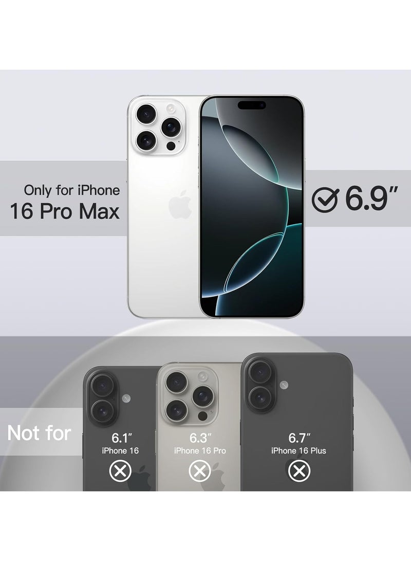 Premium Liquid Silicone Case for iPhone 16 Pro Max 6.9-Inch - Silky Soft Touch, Full-Body Shockproof Protection with Anti-Scratch Coating & Microfiber Lining (White) - Image 3
