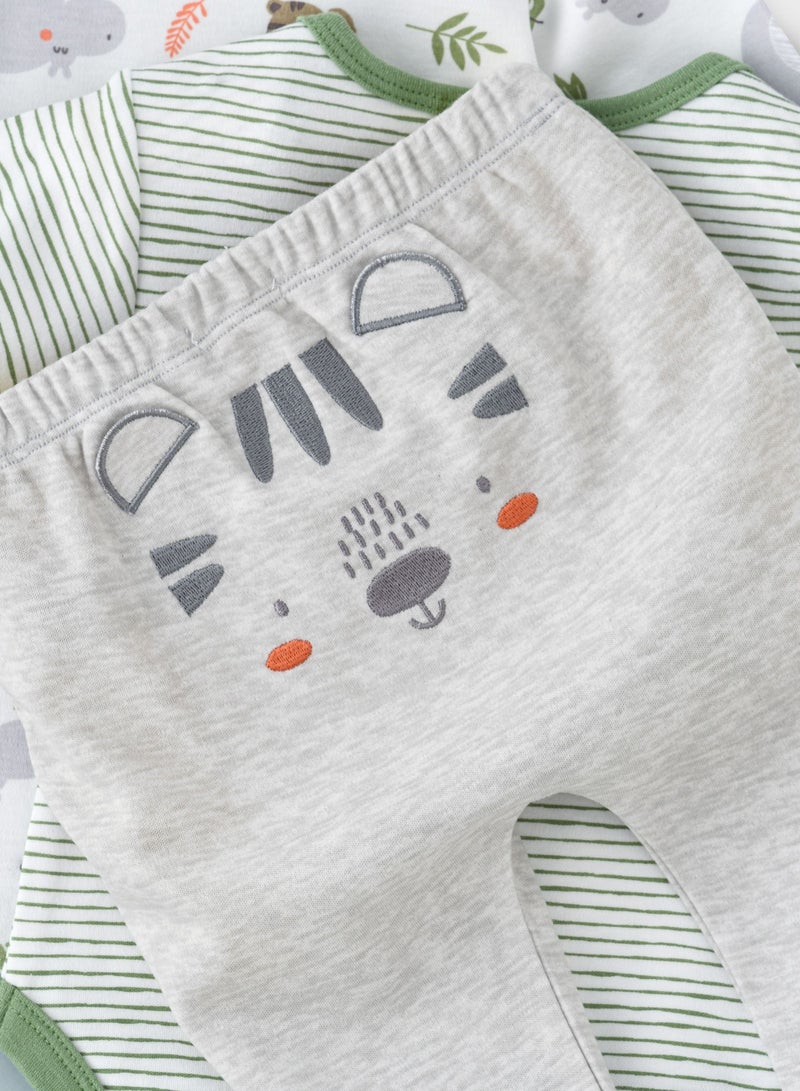 بوو بوو مجموعة بو بو كيدز جنجل  قطع  بودي سوت + ليجن - Image 4