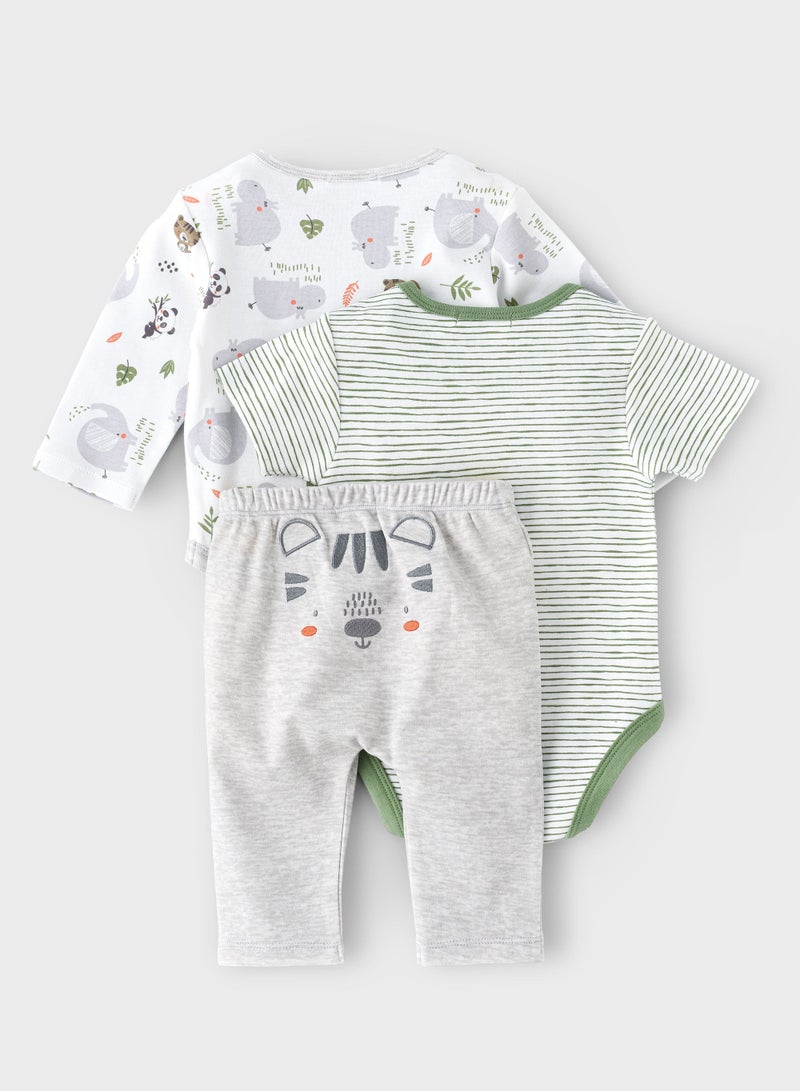 بوو بوو مجموعة بو بو كيدز جنجل  قطع  بودي سوت + ليجن - Image 2