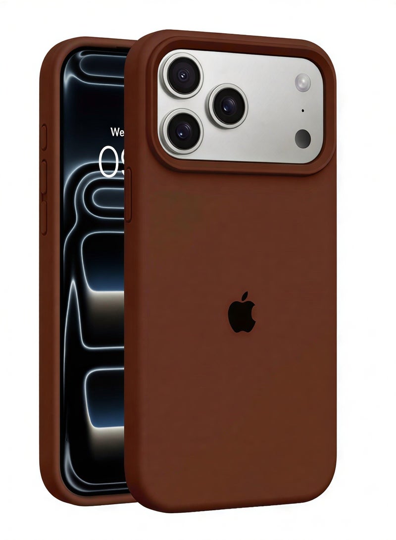 جراب iPhone 17 Pro Max من السيليكون السائل الناعم الملمس، جراب iPhone 17 Pro Max لحماية الجسم بالكامل، مضاد للخدش، مقاوم للصدمات، لهاتف iPhone 17 Pro Max مقاس 6.9 بوصة - Image 1