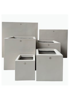 Fiberglass Planter Durable and Lightweight with Drainage Hole