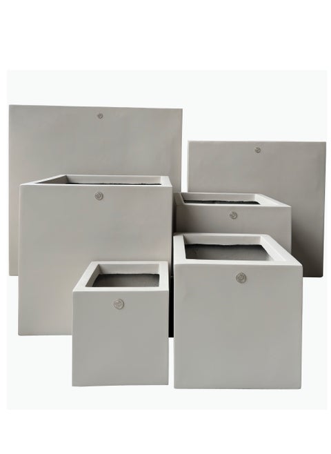 Fiberglass Planter Durable and Lightweight with Drainage Hole
