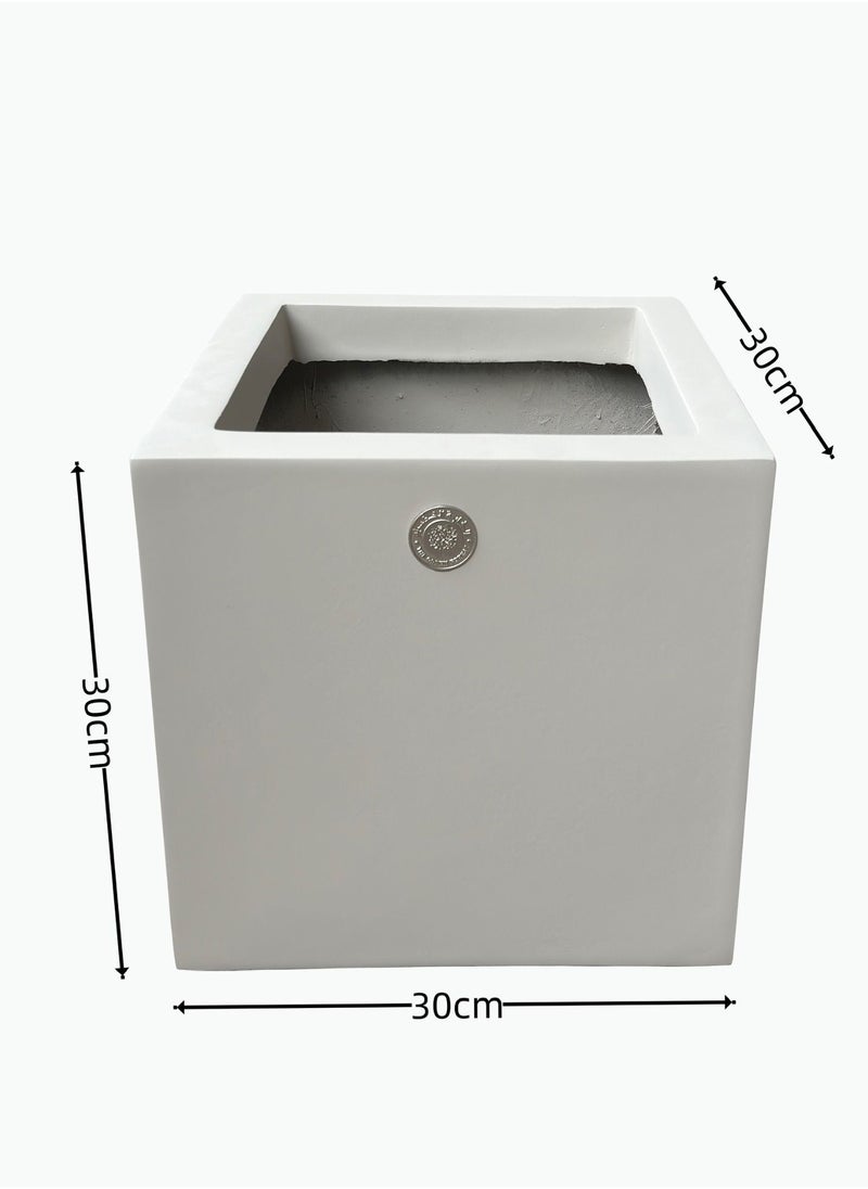 The Green Forest - Fiberglass Planter Durable and Lightweight with Drainage Hole - Image 1