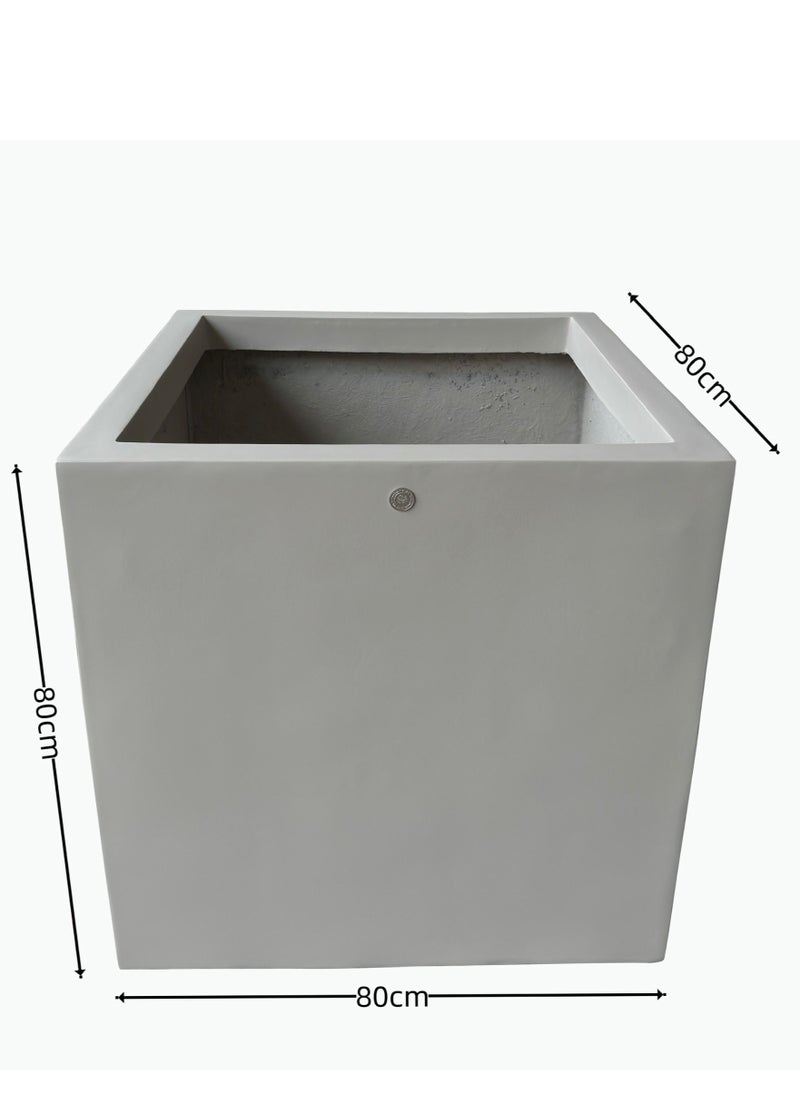 The Green Forest - Fiberglass Planter Durable and Lightweight with Drainage Hole - Image 1