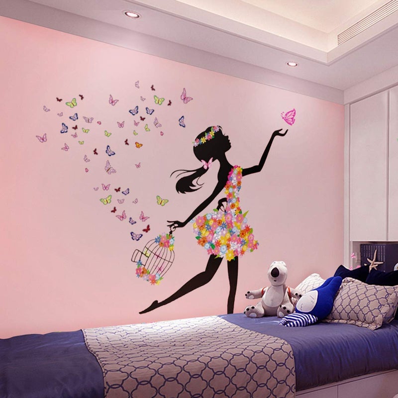 DEKOSH Girl Wall Decals for Baby Nursery  Peel  Stick Decorative Wall Art Sticker for Teen Girl Bedroom Playroom Mural - Image 2