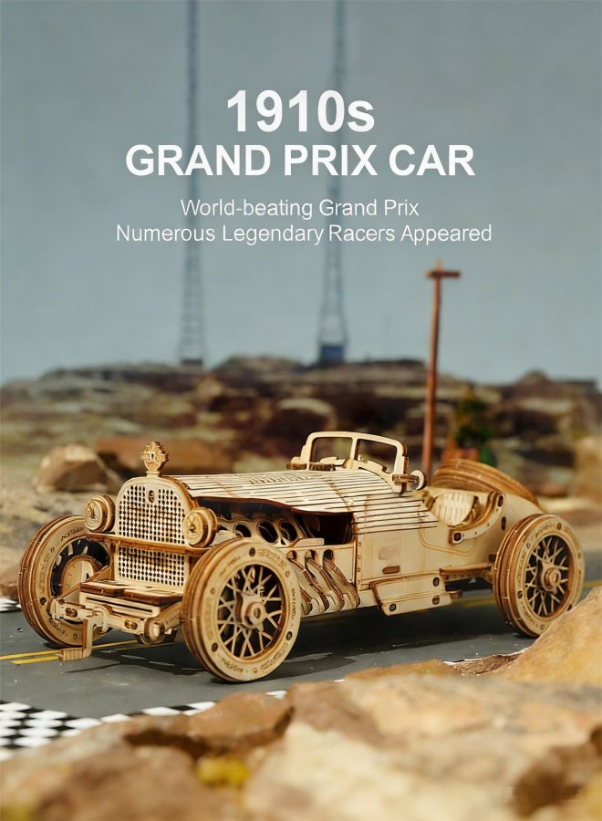 مجموعات بناء سيارات نموذجية - ألغاز خشبية ثلاثية الأبعاد - سيارات نموذجية للتجميع للكبار بمقياس 1:16 - Image 1