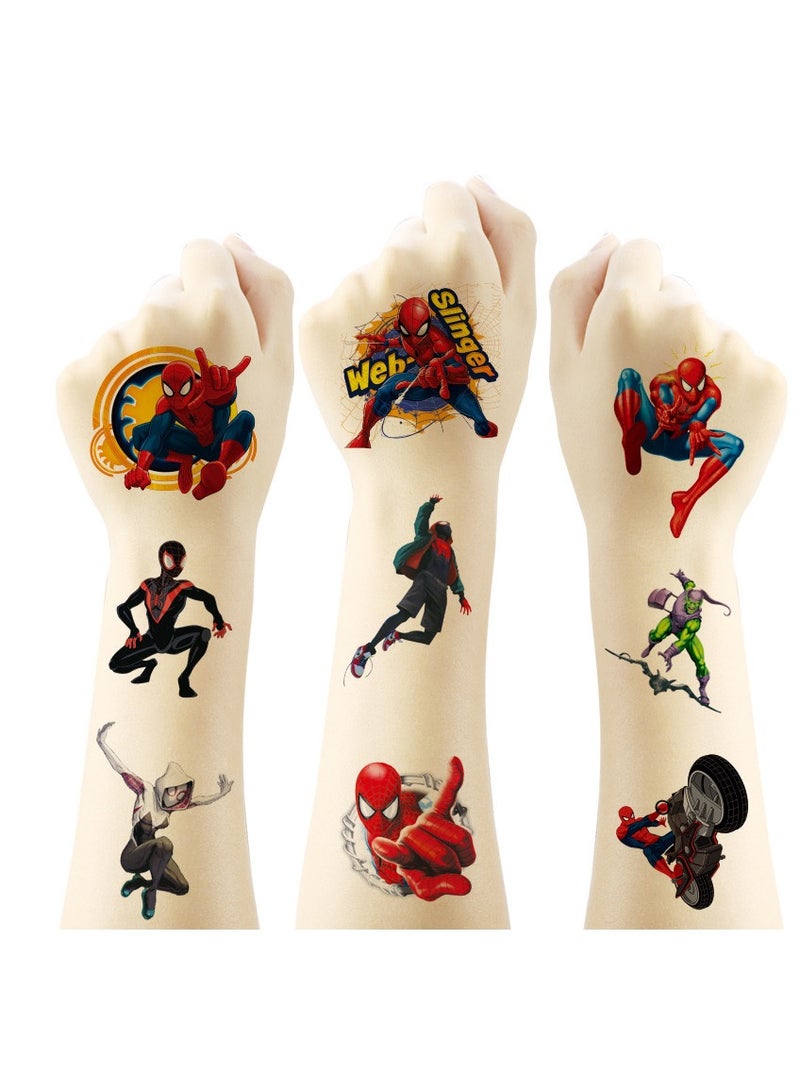 6 sheets Spiderman tattoo stickers personalized fashion holiday party gifts temporary stickers washable stickers - Image 3